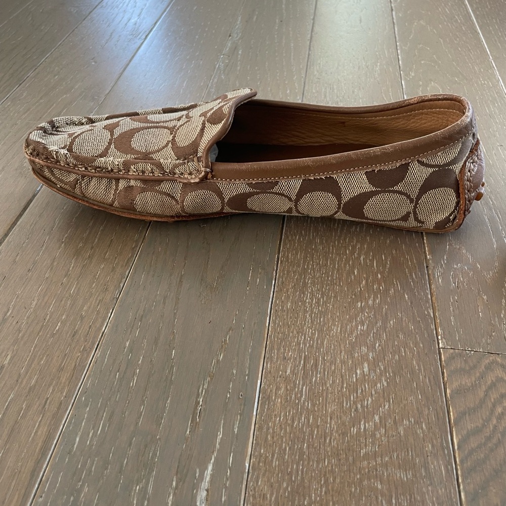 Coach Brown Logo Loafers - Picture 6 of 9
